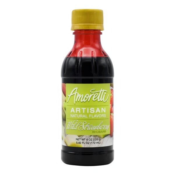 Amoretti Wild Strawberry Rhubarb Artisan Natural Flavor Paste 8 oz.
