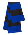 Rugby-Striped Knit Scarf