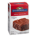 Ghirardelli 7.5 lb. Triple Chocolate Chip Brownie Mix - 4/Case