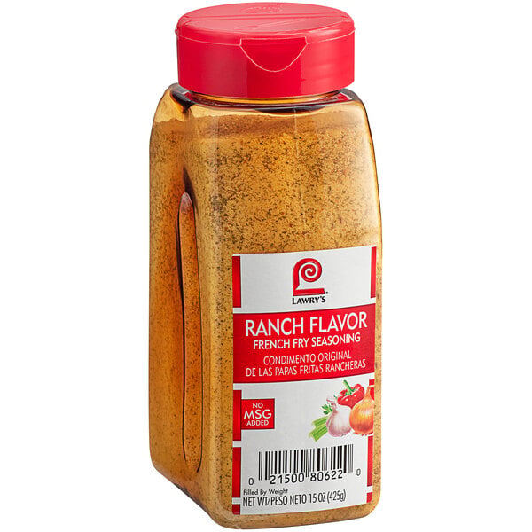 Lawry's Ranch French Fry Seasoning 15 oz. - 6/Case