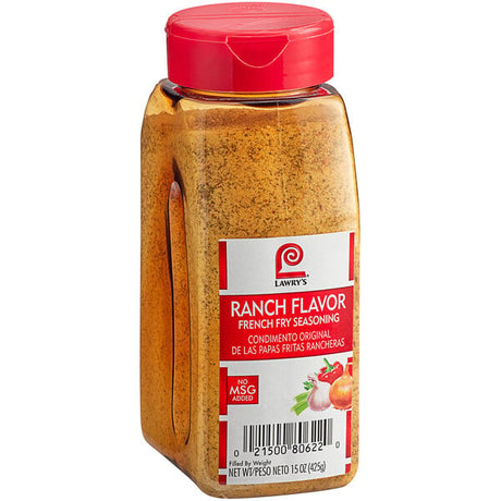 Lawry's Ranch French Fry Seasoning 15 oz. - 6/Case