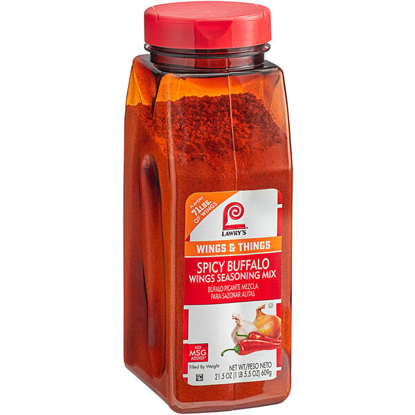 Lawry's Spicy Buffalo Wing Seasoning Mix 21.5 oz. - 6/Case