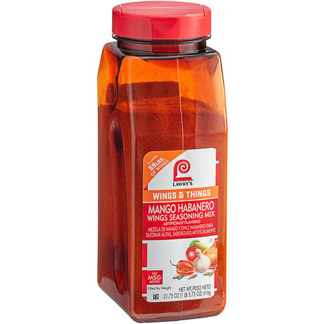 Lawry's Mango Habanero Seasoning Mix 21.75 oz. - 6/Case