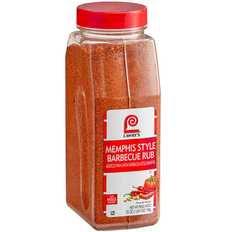 Lawry's Memphis BBQ Rub 25 oz. - 6/Case