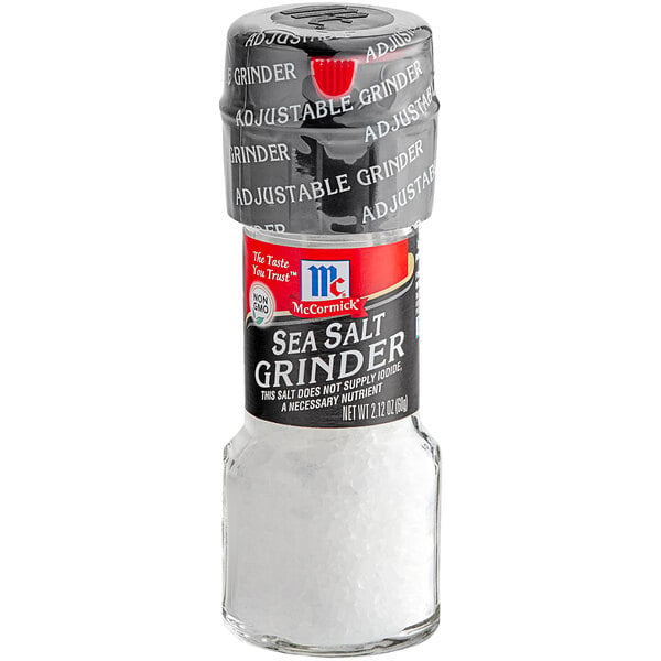 McCormick Sea Salt Grinder 2.12 oz. - 36/Case