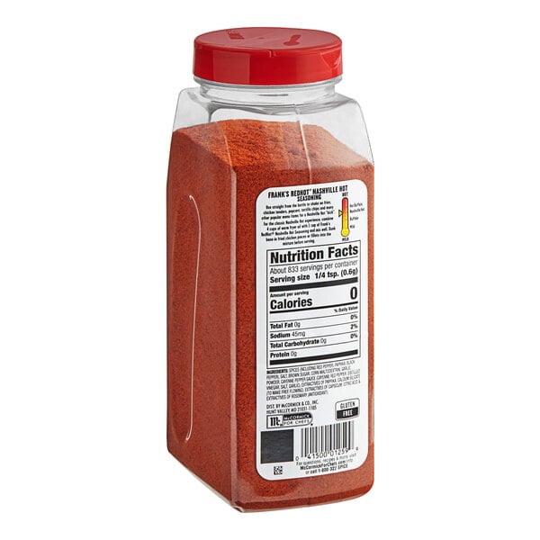 Frank's RedHot Nashville Hot Seasoning 17.64 oz. - 6/Case