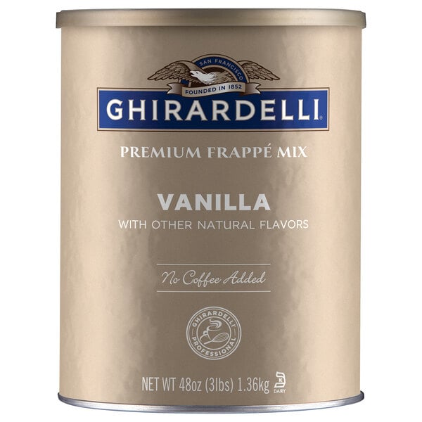 Ghirardelli 3 lb. Vanilla Flavored Frappe Beverage Base - 6/Case