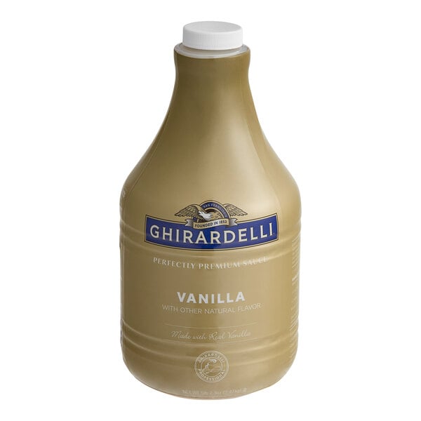 Ghirardelli Vanilla Flavoring Sauce 64 fl. oz. - 6/Case