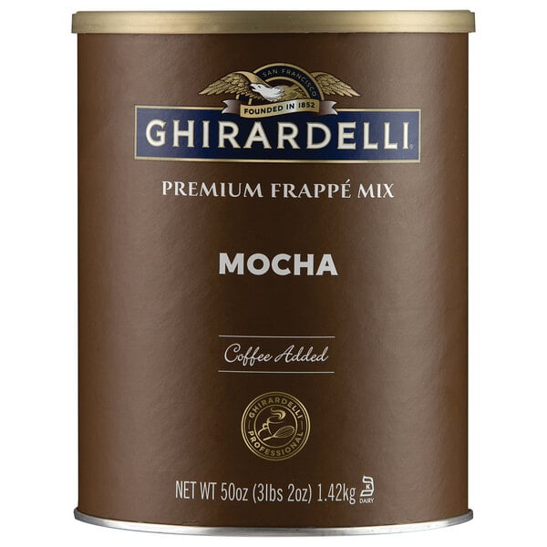 Ghirardelli 3.12 lb. Mocha Frappe Mix - 6/Case