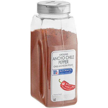 McCormick Culinary Ground Ancho Chile Pepper 1 lb. - 6/Case
