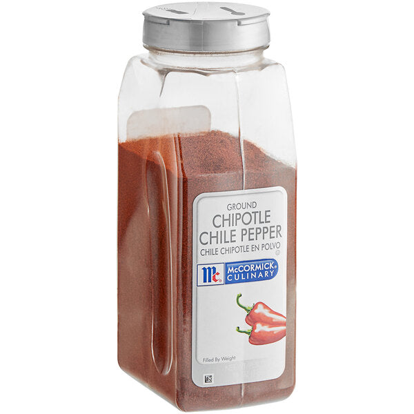 McCormick Culinary Ground Chipotle Chile Pepper 1 lb. - 6/Case