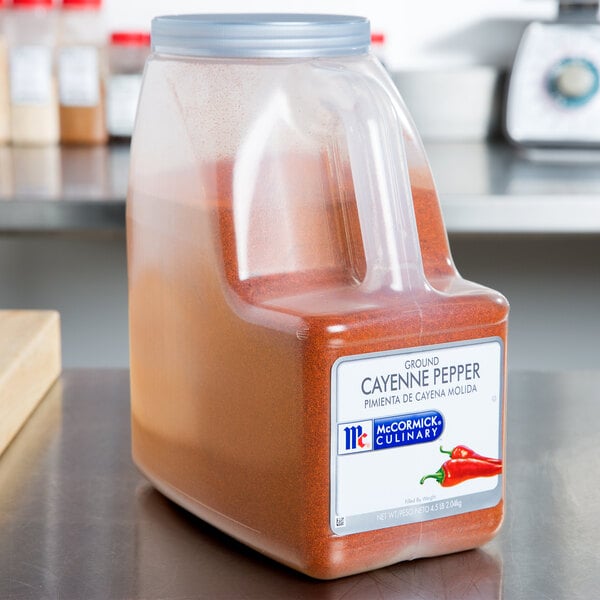 McCormick Culinary Ground Cayenne Pepper 4.5 lb. - 3/Case