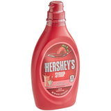 HERSHEY'S Strawberry Syrup 21.09 fl. oz. (22 oz.) - 12/Case