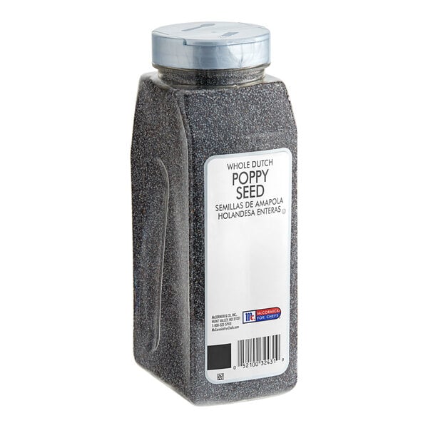 McCormick Culinary Whole Dutch Poppy Seeds 20 oz. - 6/Case