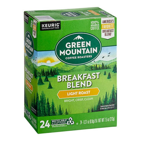 Green Mountain Coffee Roasters Breakfast Blend Single Serve Keurig® K-Cup® Pods - 96/Case