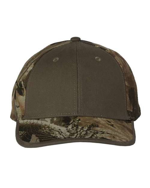 Solid Front Camo Back Cap