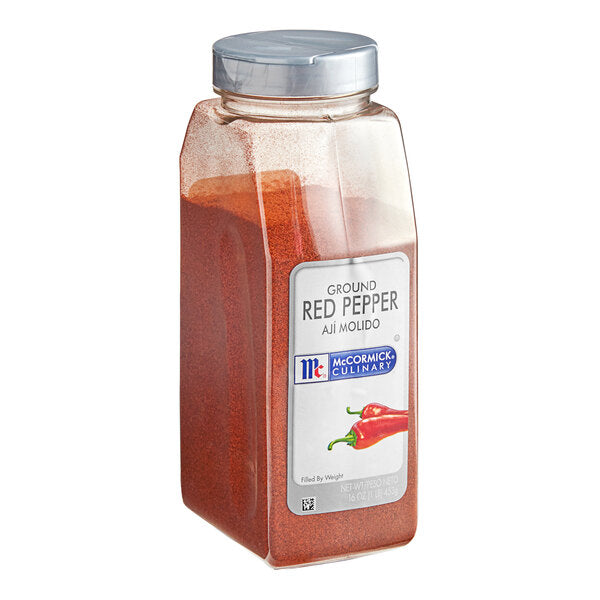 McCormick Culinary Ground Red Pepper 1 lb. - 6/Case