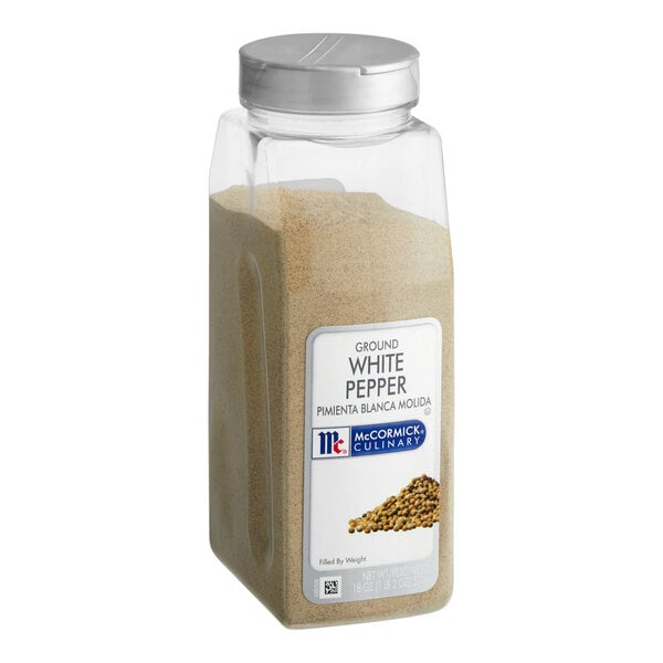 McCormick Culinary Ground White Pepper 18 oz. - 6/Case