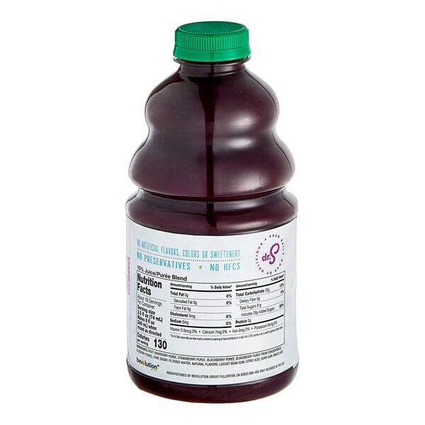 Dr. Smoothie Classic Four Berry Blend Fruit Smoothie Mix 46 fl. oz. - 6/Case