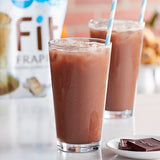 Big Train 3 lb. Fit Frappe Chocolate Protein Drink Mix - 4/Case