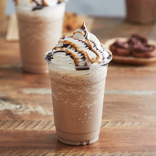 Big Train 3.5 lb. Chocolate Peanut Butter Blended Ice Coffee Mix - 5/Case