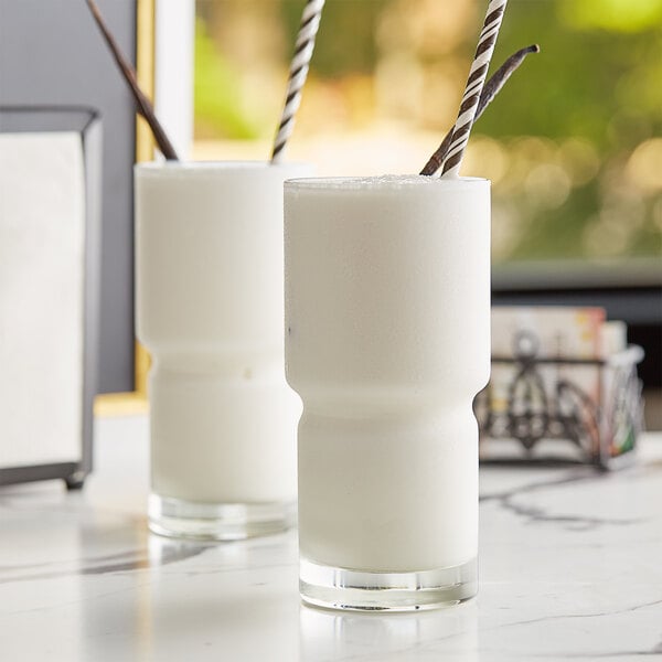 Big Train Reduced Sugar Vanilla Smoothie Mix 3.5 lb. - 5/Case