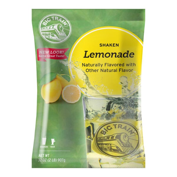Big Train 2 lb. Shaken Lemonade Powdered Drink Mix - 5/Case