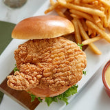 Brakebush 5.7 oz. Spicy Crispy Breaded Chicken Breast Fillets - 28/Case