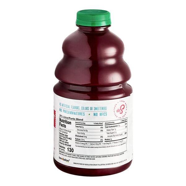 Dr. Smoothie Classic Strawberry Fruit Smoothie Mix 46 fl. oz. - 6/Case