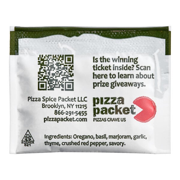 Pizza Packet Italian Spice Packet 0.03 oz. - 500/Case