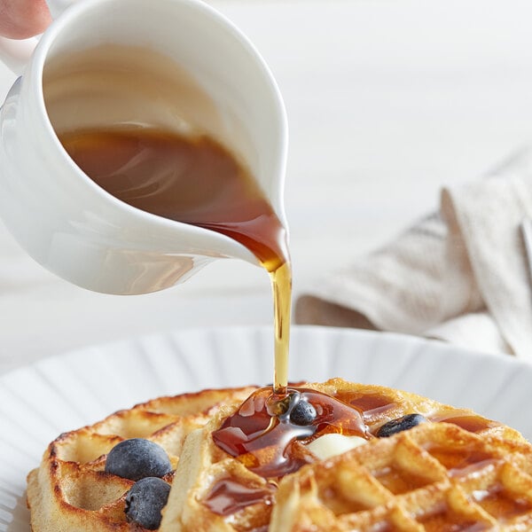 Butternut Mountain Farm Grade A Amber Pure Vermont Maple Syrup 0.5 Gallon - 6/Case