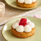 White Toque Gluten-Free Cheese and Raspberry Tartlet 3.5 oz. - 20/Case