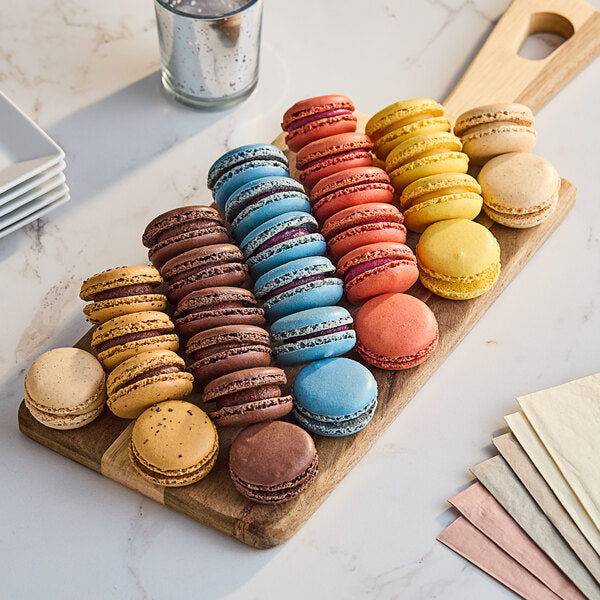 White Toque American Edition Assorted Macarons - 96/Case