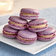 White Toque French Lemon Lavender Macarons - 105/Case