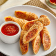 Crunch Factory Pepperoni Pizza Crunch Rolls 3.35 oz. - 48/Case
