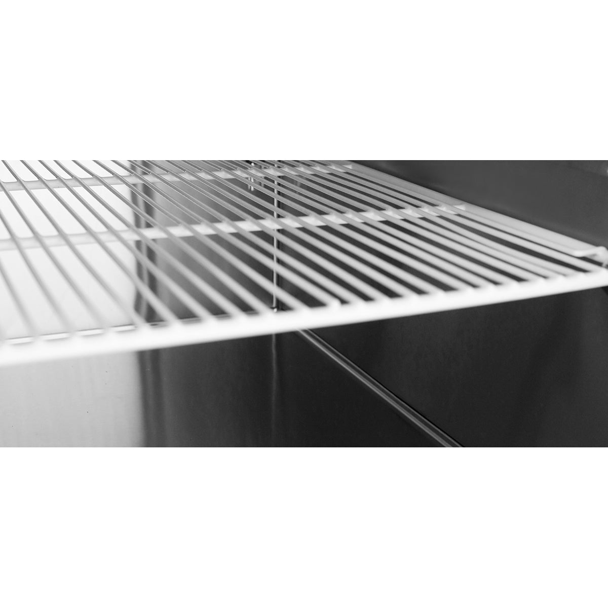 Atosa MPF8203GR Three Section Side Mount Refrigerated Pizza Prep Table 93"W x 33.1"D x 44"H with 3 Self-Closing Solid Doors
