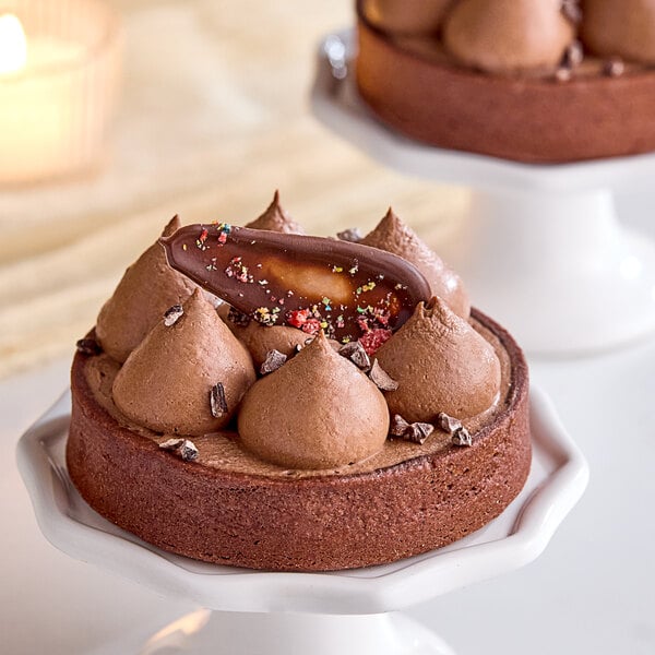 White Toque Gluten-Free Vegan Chocolate Mousse 1.1 lb. - 6/Case