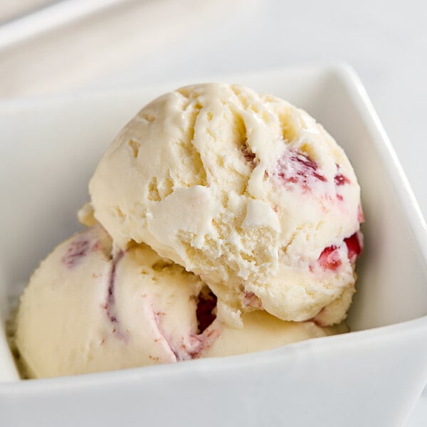 Tillamook White Chocolate Raspberry Premium Ice Cream with 13.5% Butterfat 3 Gallon