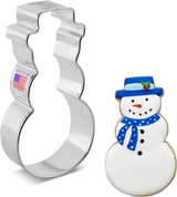 Ann Clark Full Tall Snowman with Hat Cookie Cutter, 4"