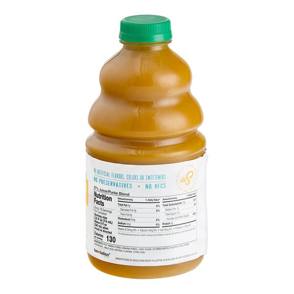 Dr. Smoothie Classic Mango Fruit Smoothie Mix 46 fl. oz. - 6/Case