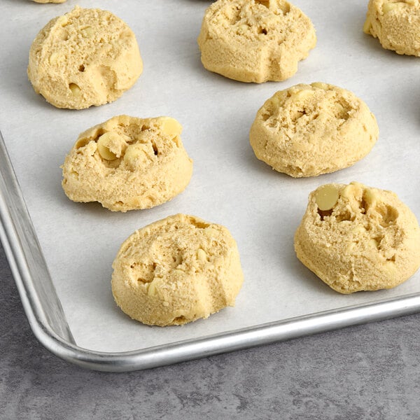 David's Cookies Gourmet Lemon White Chocolate Chip Cookie Dough 1.5 oz. - 213/Case