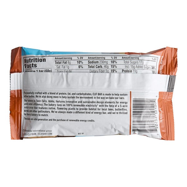 Clif Bar Crunchy Peanut Butter Energy Bar 2.4 oz. - 192/Case