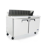 Atosa MSF8303GR Two Door Sandwich Prep Table 60-1/4"W, 17.2 Cu. Ft.