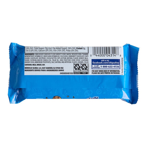 Nabisco Chips Ahoy! Chocolate Chip Cookie Snack Packs 1.55 oz. - 40/Case