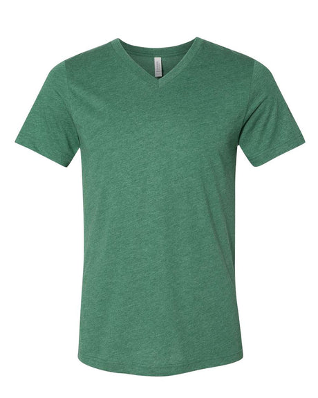 BELLA + CANVAS® Heather CVC Short Sleeve V-Neck Tee