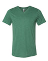 BELLA + CANVAS® Heather CVC Short Sleeve V-Neck Tee
