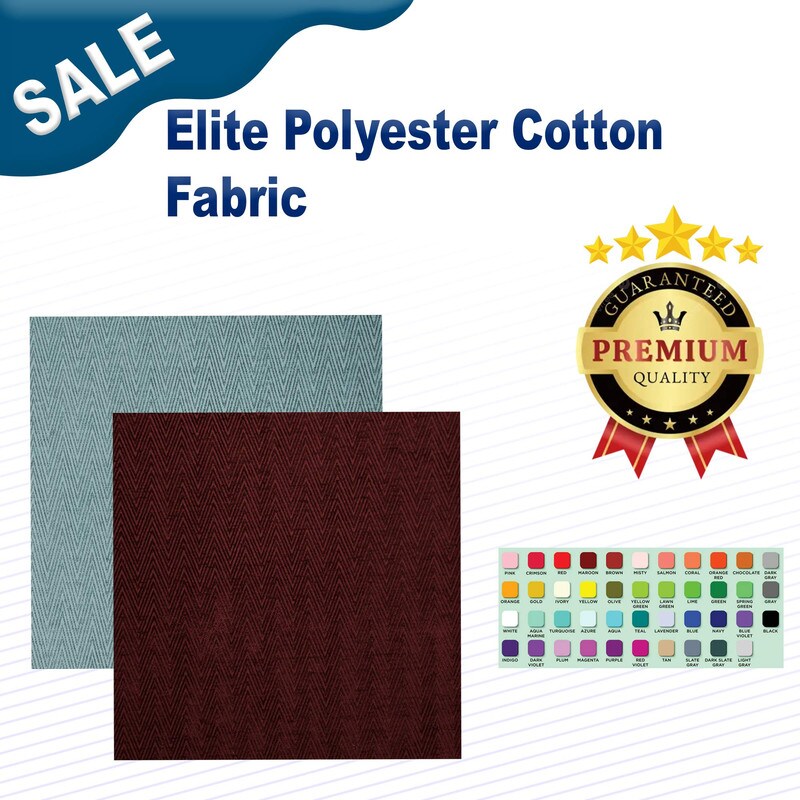 1 Yard Elite Polyester Cotton Fabric
