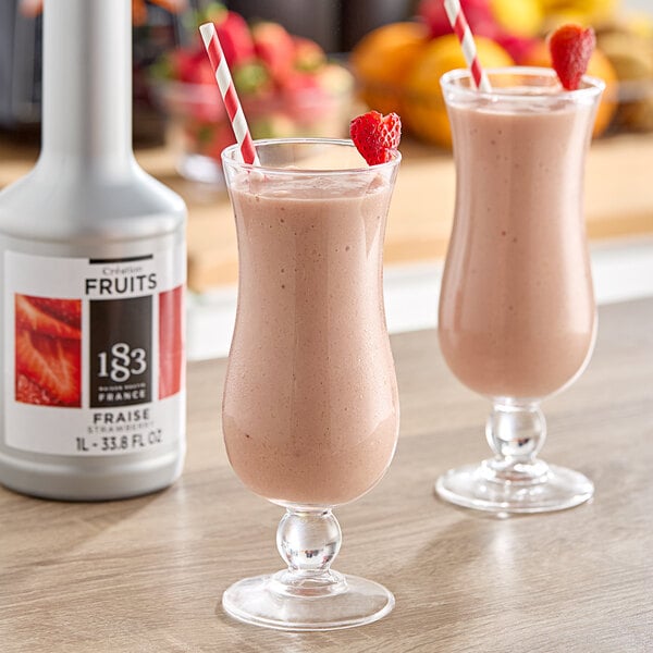 1883 Maison Routin Strawberry Puree 1 Liter - 6/Case