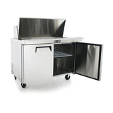 Atosa MSF8306GR Mega-Top Two Door Sandwich Prep Table 48-1/4"W, 13.38 Cu. Ft.