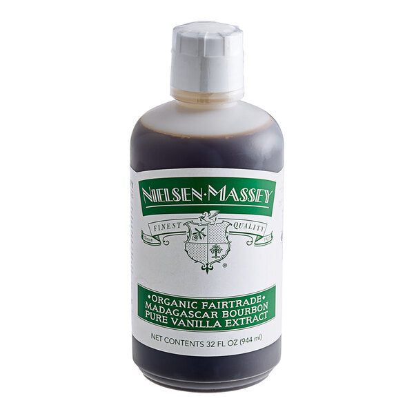 Nielsen-Massey 32 fl. oz. Organic Madagascar Bourbon Vanilla Extract - 6/Case